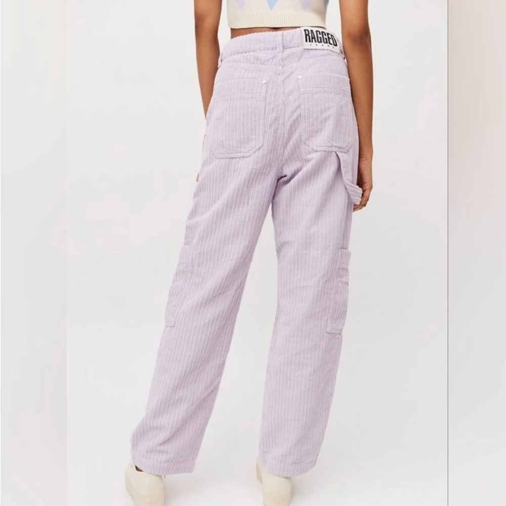 Ragged Purple Corduroy Cargo Pants